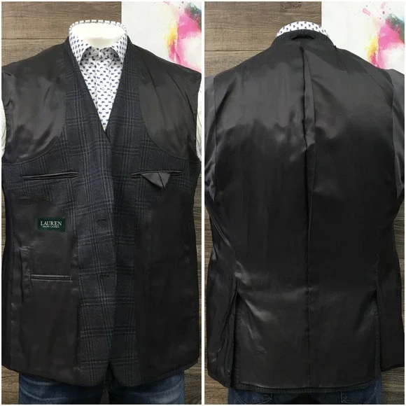 RALPH LAUREN Mens Wool Blazer‎ Sport Coat Casual Jacket Size 42R Classic Suit